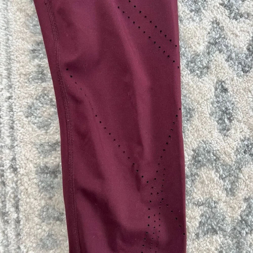JoyLab Maroon Leggings with Cutouts